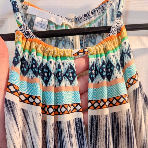 EUC London Times Halter Printed Tiered Maxi Dress - Picture 6 of 9